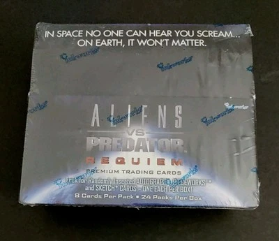 Aliens vs. Caixa de cartas colecionáveis lacrada de fábrica Predator Requiem Inkworks - Imagem 1 de 4
