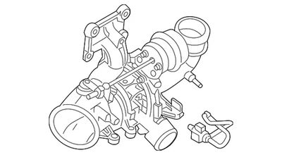 Ford 2013-2018 original - colector de escape CJ5Z-6K682-F Foto 1 de 4