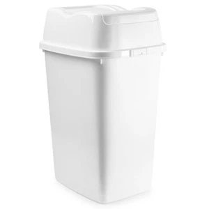 Garbage Can with Swing Top-Split Lid, 2 Pack | Small Trash Can with Lid | Dur... - Picture 1 of 4