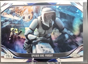 Star Wars Topps Chrome The Mandalorian Speeder Bike Pursuit #S2-22 - Picture 1 of 2