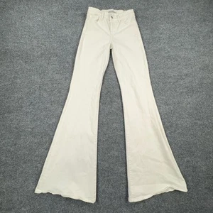 J Brand Jeans Womens 26 Flare High Rise Wide Leg Boho Retro 70s Pants - Picture 1 of 18