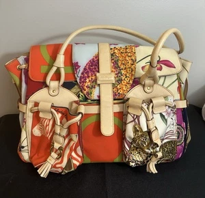 Salvatore Ferragamo Animal Tote Shoulder Bag multicolor AU-21 6456 - Picture 1 of 15