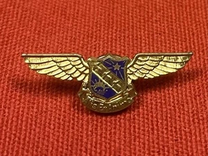 Prendedor/insignia de alas Alis Et Animo de la Segunda Guerra Mundial USAAF 21st Bomb Group - Imagen 1 de 3