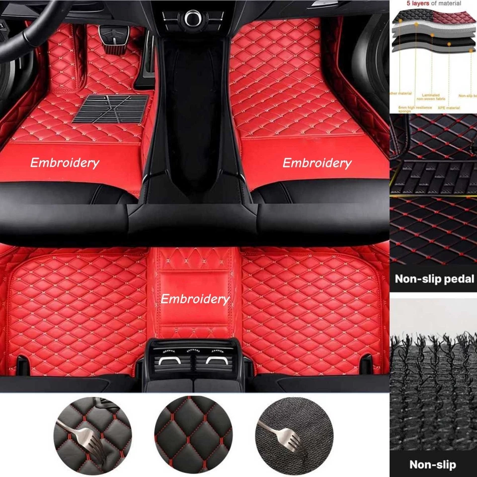 Alfombrillas de cuero impermeables aptas para Dodge Charger Challenger RT 2006-2024 Foto 1 de 4