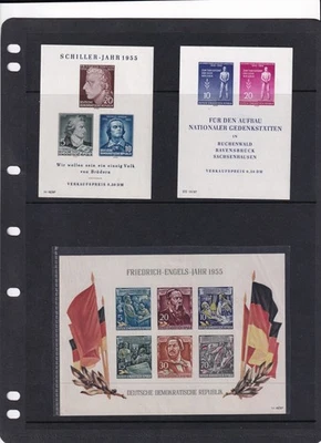 GERMANY, Lot of Mini sheets, MNH, 3 pages.(d) - Image 1 of 3