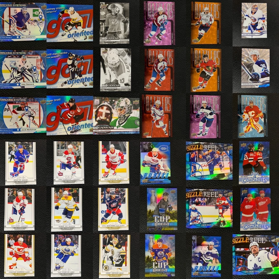 2025-26 Upper Deck Hockey - Dazzlers, Goal, Tracking, OPC, Quest Etc! - You Pick Foto 1 de 1