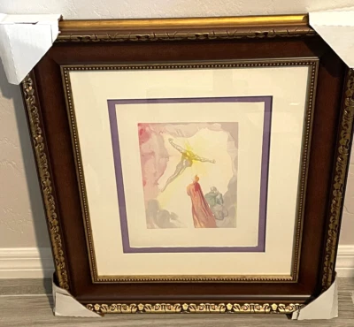 🔥 Salvador Dalí Divina Comedia Aparición de Cristo - Paraíso 14 Certificado de Autenticidad SIN MARCO Foto 1 de 4