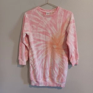 Gap Kids Girls Sweatshirt Dress Size Medium 8 Pink Long Sleeve - Picture 1 of 5