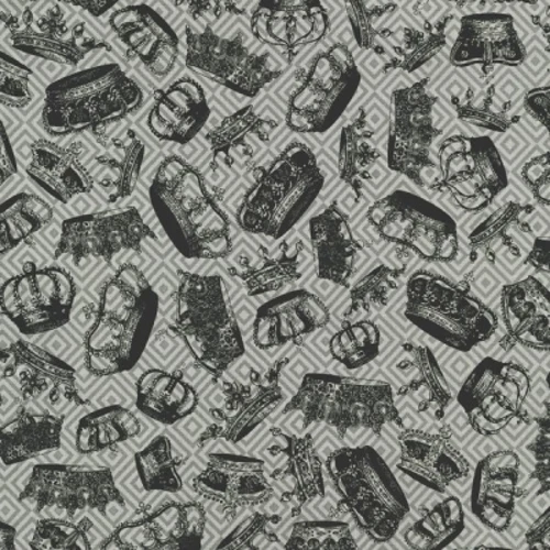 RJR Queen Bee by Patrick Lose 2741 002 Grey Crowns COTTON BTY - Image 1 of 1