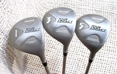 斯伯丁巡回赛冲击 (1-3-5) 3 件套木质套装右手 ~ 女士硬度石墨杆身 — 第 1/4 张图片