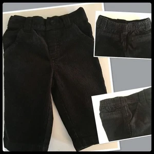 Neu ohne Etikett Jungen 6-12 Monate Gymboree "URLAUBSBILDER" SCHWARZE KORDHOSE HOSE - Bild 1 von 7
