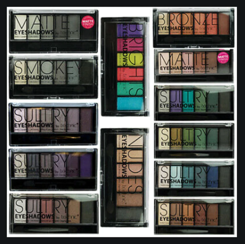 Technic EyeShadow Palette Set - Nudes - Brights - Bronze - Matte - Smokey Sultry - Image 1 of 1