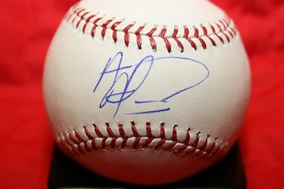 ALBERT ALMORA AUTOGRAPHED SIGNED MAJOR LEAGUE BASEBALL CUBS 2016 WORLD SERIES Foto 1 de 2