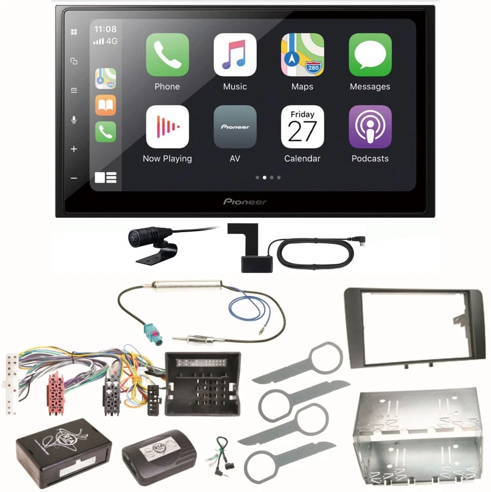 Pioneer SPH-DA250DAB Bluetooth Digitalradio USB MP3 Einbauset für Audi A3 8P 8PA - Bild 1 von 1