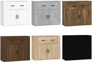 2Door Sideboard Storage Cupboard Buffet Cabinet W/ Drawers Living Room Furniture - Picture 1 of 11