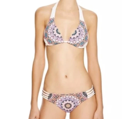 NUEVO CON ETIQUETAS $156 Rojo Carter Montezuma Talla L Halter Top y Talla M Parte Inferior con Tirantes Foto 1 de 4