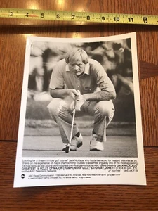 Vintage 1988 Jack Nicklaus Original Photo Rare 9x7 ABC SPORTS - Picture 1 of 3