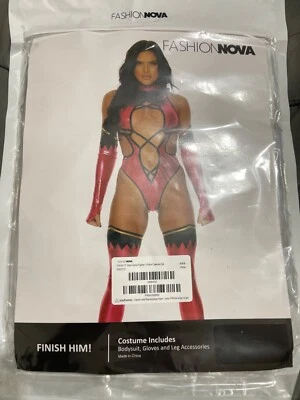 Fashion Nova Fighter Costume FINISH IT pink - Image 1 of 2