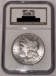 1887 Morgan Silver Dollar NCG Certified MS64 - Coin - Picture 1 of 4