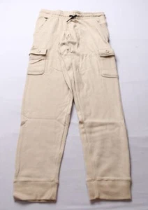 Univibe Big Boys Barry Stretch Fleece Cargo Pull-On Jogger Pants AP2 Khaki Large - Picture 1 of 4
