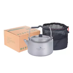 1L Titan Teekanne mit Filter Outdoor Camping Keesel Wasserkocher Kaffee Teetasse - Bild 1 von 15