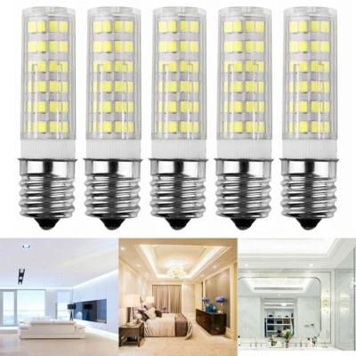 5/10Pcs E17 LED Dimmable Corn Light Bulbs Base Microwave 7W Appliance Lamp Bulb - Image 1 of 4