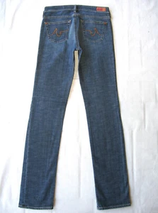 ADRIANO GOLDSCHMIED AG Casablanca Straight Jean Wm Sz 27 Distressed+Stretch L33 - Picture 1 of 10