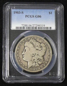 1903-S G-06 BETTER DATE MORGAN SILVER DOLLAR - PCGS GRADED - Picture 1 of 2