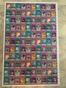 Hoja Yugioh Sin Cortar STON Strike Of Neos Rara Error de Impresión Sin Nombres - Imagen 1 de 12