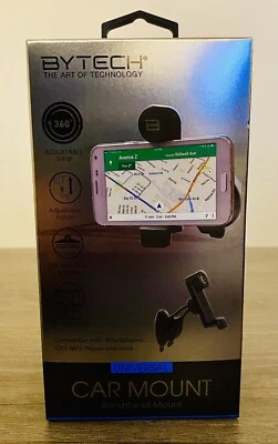 🟢UNIVERSAL CAR SUCTION CUP WINDSHIELD MOUNT Adjustable Fits Smartphones GPS MP3 - Image 1 of 4