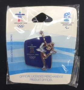 2010 Vancouver Olympische Spiele Eiskunstlauf Silhouette Pin - Offizielles Produkt - Bild 1 von 3