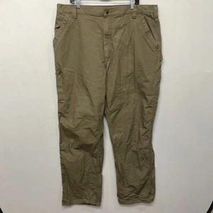 Carhartt Men Loose Original Fit Cargo Carpenter Pants Size 44x34 Beige B330 -5 - Picture 1 of 19