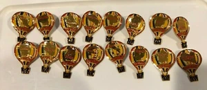 Lot of 16 McDonalds Coca-Cola Hot Air Balloon Pins Countries 1999 Rare - Picture 1 of 4