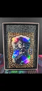 Muichiro Tokito Diamond Card Demon Slayer metallo spesso pesante argento oro accento - Foto 1 di 4