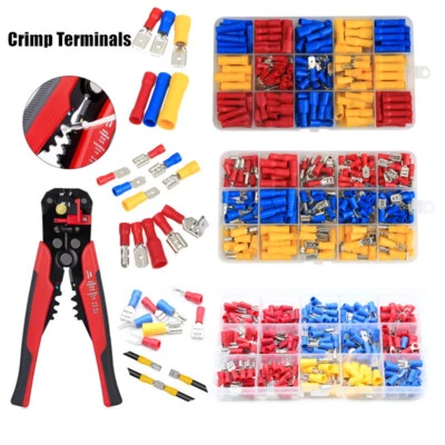 300/222PCS Insulated Assorted Electrical Wire Connectors Crimp Terminals Set Kit - Image 1 of 4