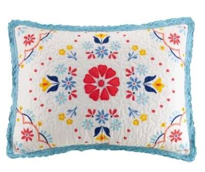 Pioneer Woman Mazie Medallion Quilted King Size Shams Only-Quilt Sold Separately - Image 1 of 3