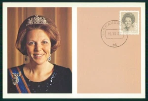 OLANDA MK 1981 REGINA BEATRIX QUEEN CARTA MASSIMA MAX CARD MC CM ek83 - Foto 1 di 2