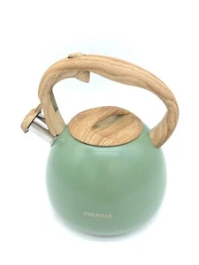Poliviar Edelstahl Teekessel 2.7L, Induktion, Pfeifkessel, Wildes Grün - Bild 1 von 6