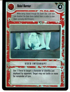 STAR WARS CCG TOURNAMENT FOIL, REBEL BARRIER - Picture 1 of 1