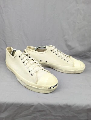 Zapatilla Tenis De Colección Años 70 Converse Jack Purcell Hecha en EE. UU. Blanca Talla 9US Foto 1 de 4