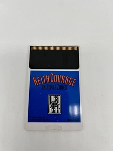 KEITH COURAGE IN ALPHA ZONES NEC TurboGrafx16 Hucard Authentic Tested - Picture 1 of 2