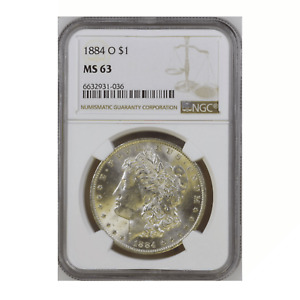 USA 1884 NGC Silber Morgan Dollar MS 63