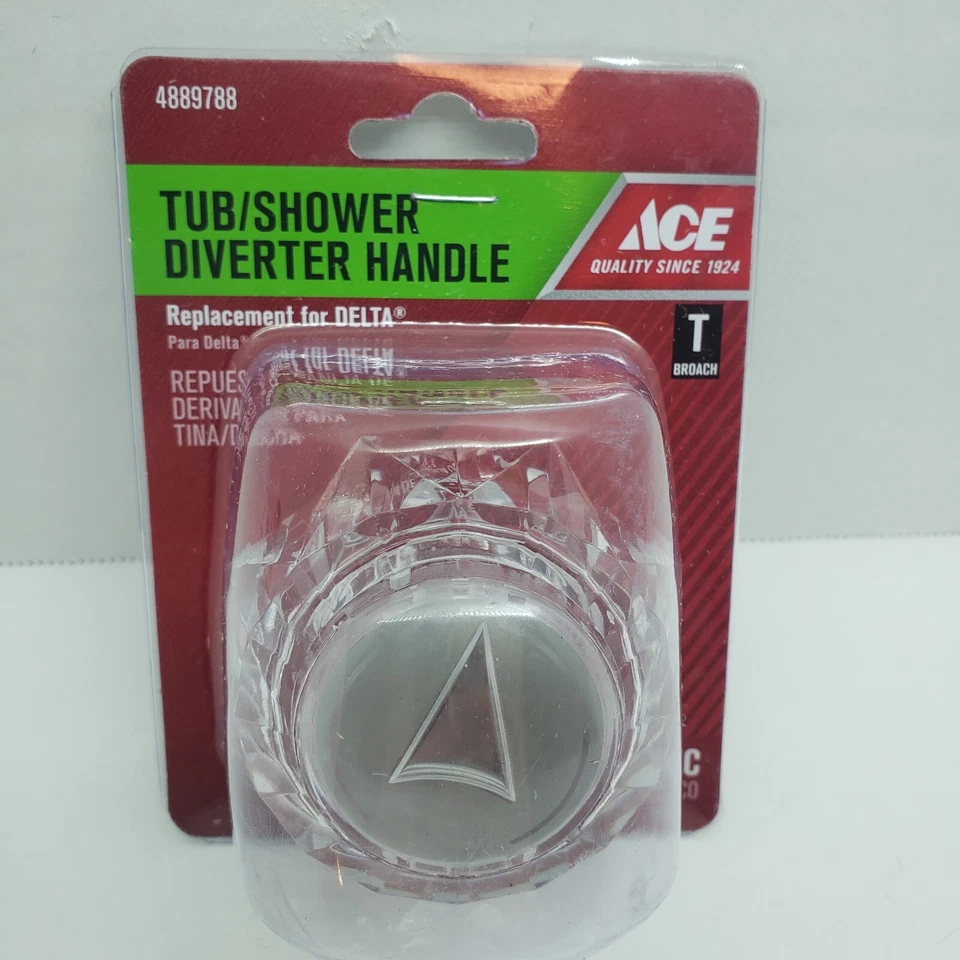 Ace 4889788 For Delta Clear Bathroom Tub and Shower Diverter Handle