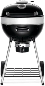 Napoleon PRO22 Charcoal Kettle Grill Black w/ Porcelain Lid & Chrome Cooking Gri - Picture 1 of 11