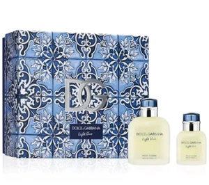 DOLCE & GABBANA Light Blue For Him Eau de Toilette 4.2 oz & 1.3 oz  2 Pieces Set - Picture 1 of 3