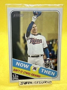 2018 Topps Heritage High Number - JOE MAUER / Minnesota Twins NOW & THEN - NT-2 - Bild 1 von 2