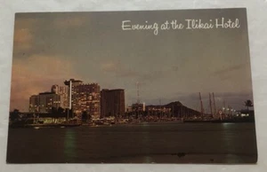 Evening At The Ilikai Hotel Waikiki, Hawaii. Postcard (T2) - Picture 1 of 2