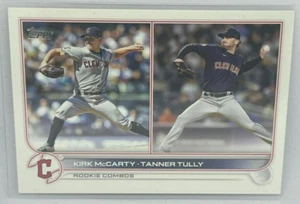 Rookie Combos Kirk McCarty Tanner Tully 22 Topps Update Series Baseball # US78 - Picture 1 of 2