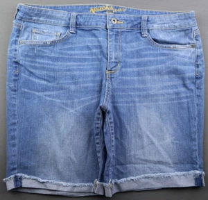 Damen Arizona Jeans Bermuda Shorts Mid Rise Distressed Stretch Gr. 17 (37x8) - Bild 1 von 6