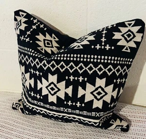 Bohemian Black White Handmade Kilim Cushion Cover Throw Pillow Cover Decorative - Picture 1 of 12